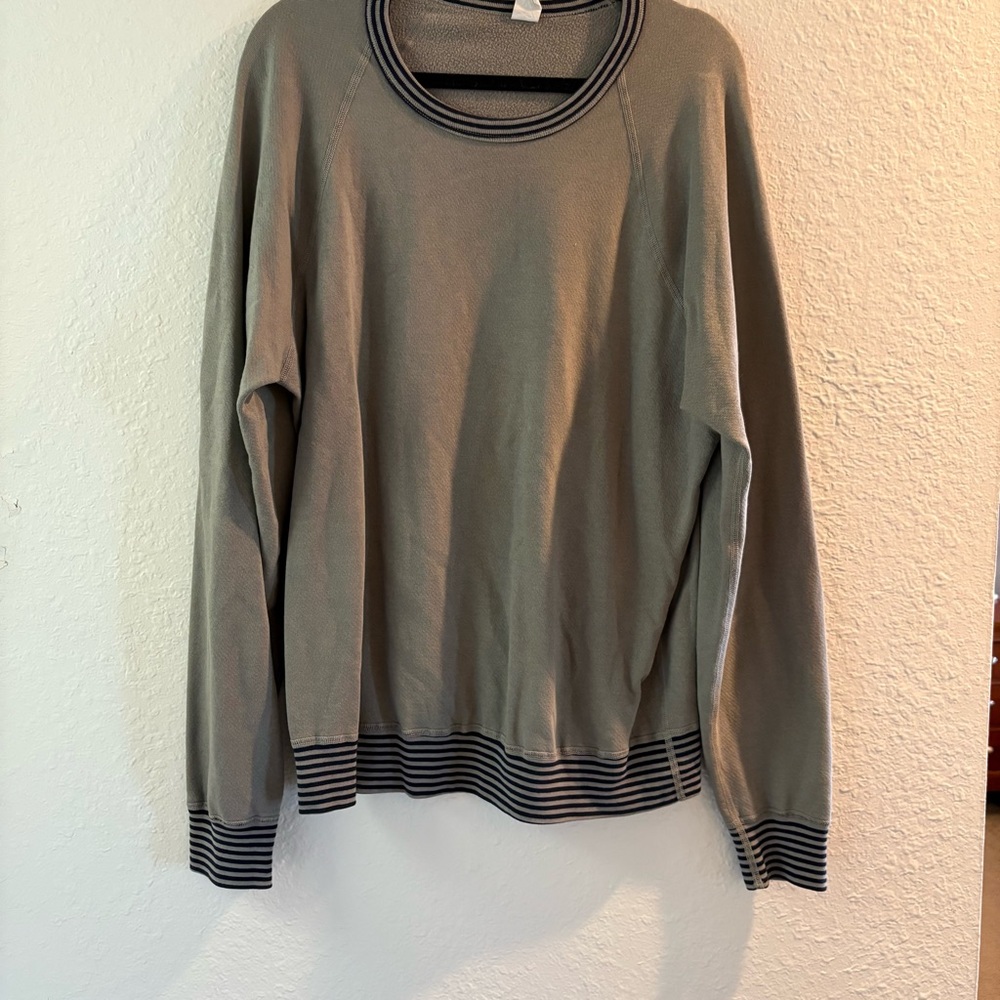 Striped Trim Sweater
